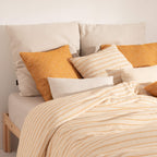 Funda nórdica jacquard Agres Ocre