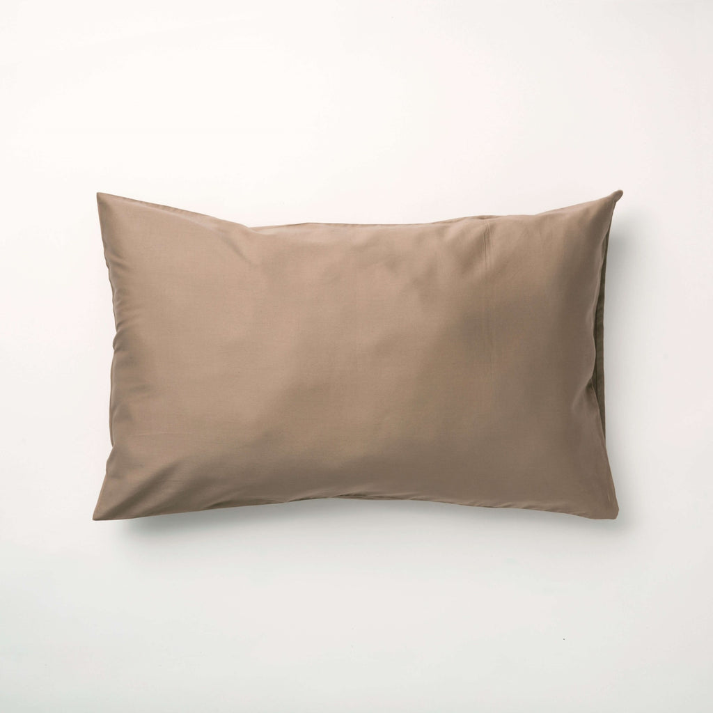 Funda de almohada satén 300 hilos Greige