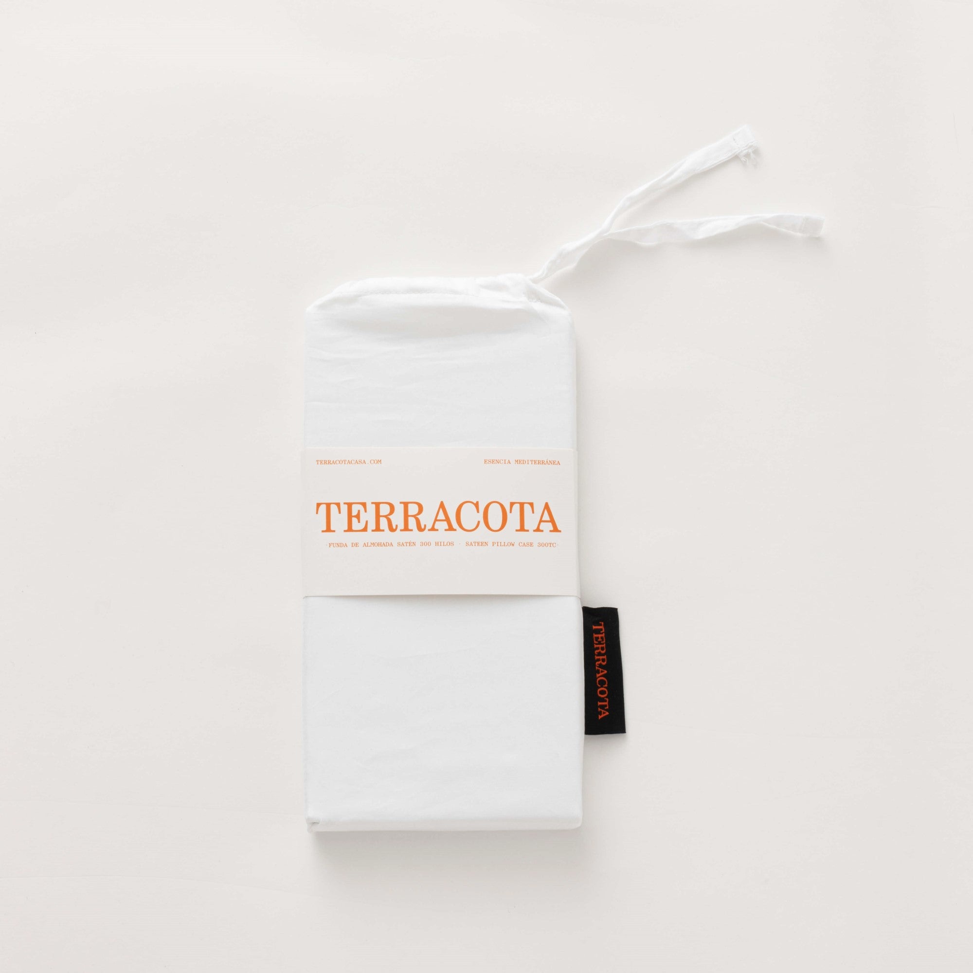 Funda de almohada satén 300 hilos Natural